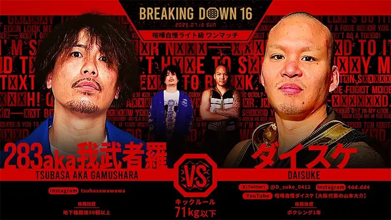 283aka我武者羅 VS ダイスケ